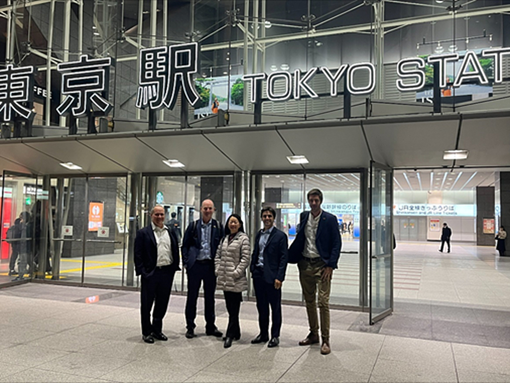 来日した方々(向かって左から)Pairwise’s Dan Jenkins, J.R. Simplot Company’s Gary Rudgers, ASTA’s Fan-Li Chou, GDM’s Agustin Herrera Vegas and Tomas Tresca (写真提供 アメリカ種苗協会)