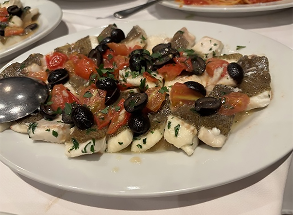 ヒラメのアクアパッツア