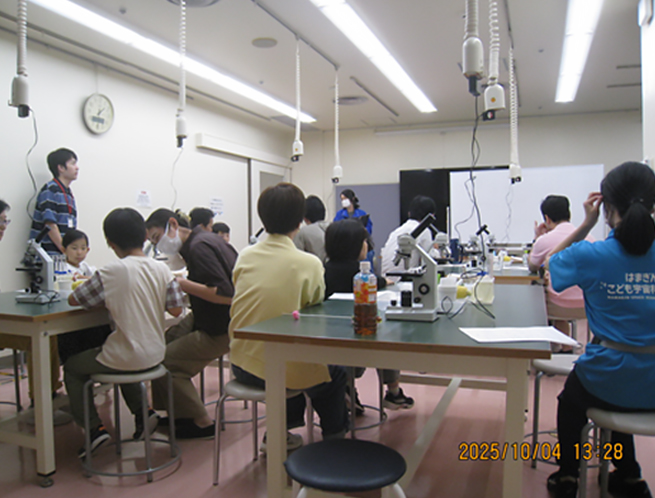 はまぎんこども宇宙科学館「DNAをとりだしてみよう」